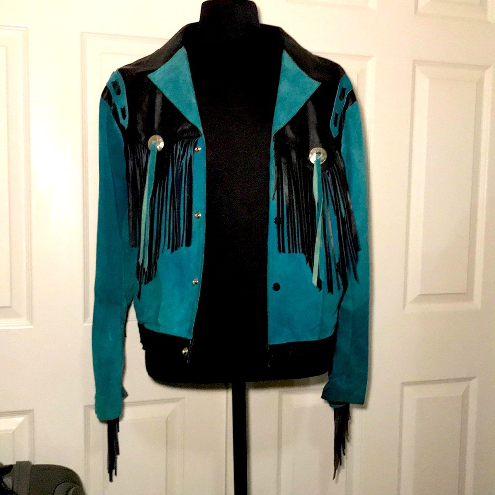Vintage hand made leather jacket